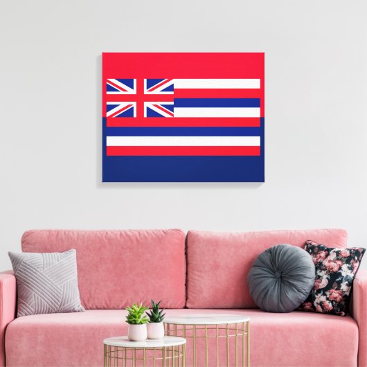 Entwurf eines Flaggenstaates in Hawaii Leinwanddruck (Insitu (Wohnzimmer))