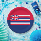 Entwurf eines Flaggenstaates in Hawaii Pappteller (Party)