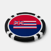 Entwurf eines Flaggenstaates in Hawaii Pokerchips (Einzeln)