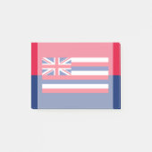 Entwurf eines Flaggenstaates in Hawaii Post-it Klebezettel (Vorderseite)