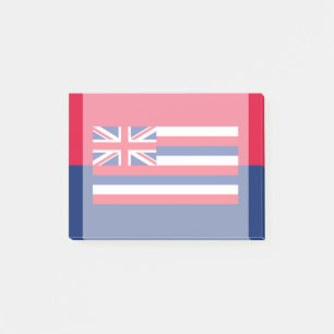 Entwurf eines Flaggenstaates in Hawaii Post-it Klebezettel
