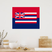 Entwurf eines Flaggenstaates in Hawaii Poster (Küche)