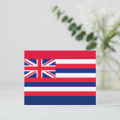 Entwurf eines Flaggenstaates in Hawaii Postkarte (Stehend Vorderseite)