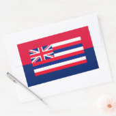 Entwurf eines Flaggenstaates in Hawaii Rechteckiger Aufkleber (Umschlag)