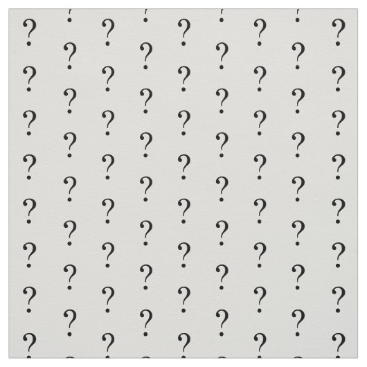 Entwurf eines Fragezeichens Stoff (Muster)