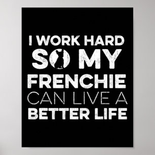Entwurf eines französischen Bulldoggen-Eigentümers Poster