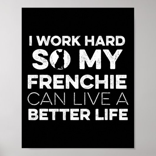 Entwurf eines französischen Bulldoggen-Eigentümers Poster (Vorne)