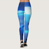 Entwurf eines geometrischen Mosaikquadrats Leggings (Rückseite)