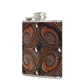 Entwurf eines geschliffenen Leders Flachmann (Links)