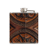 Entwurf eines geschliffenen Leders Flachmann (Rückseite)