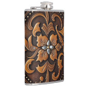 Entwurf eines geschliffenen Leders Flachmann (Rechts)