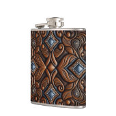 Entwurf eines geschliffenen Leders Flachmann (Links)