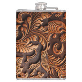 Entwurf eines geschliffenen Leders Flachmann (Rückseite)