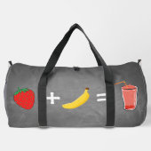 Entwurf eines gesunden Lebensstils Duffle Bag (Rückseite)