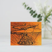 Entwurf eines Hubschraubers Postkarte (Stehend Vorderseite)