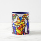 Entwurf eines Kirchenfensters - Details zum gestal Tasse (Zentrum)