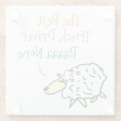 Entwurf eines Lkw-Untersetzer für einen Lkw-Führer Glasuntersetzer (Rückseite)