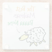 Entwurf eines Mailman-Untersetzer Glasuntersetzer (Rückseite)