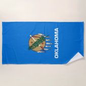 Entwurf eines Oklahoma-Staatsflagge Strandtuch (Vorderseite)
