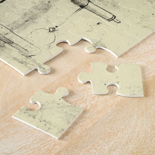Entwurf eines Rades von Leonardo da Vinci Puzzle (Seite)