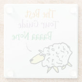 Entwurf eines Tour Guide Glass-Untersetzer Glasuntersetzer (Rückseite)