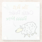 Entwurf eines Untersetzer für Rinderhüttenglas (Rückseite)