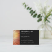 Entwurf eines zugelassenen Massagetherapeuten Visitenkarte (Stehend Vorderseite)