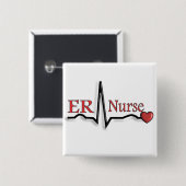 Entwurf ER-Krankenschwester-QRS Button (Vorne & Hinten)