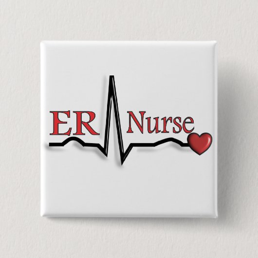 Entwurf ER-Krankenschwester-QRS Button (Vorderseite)