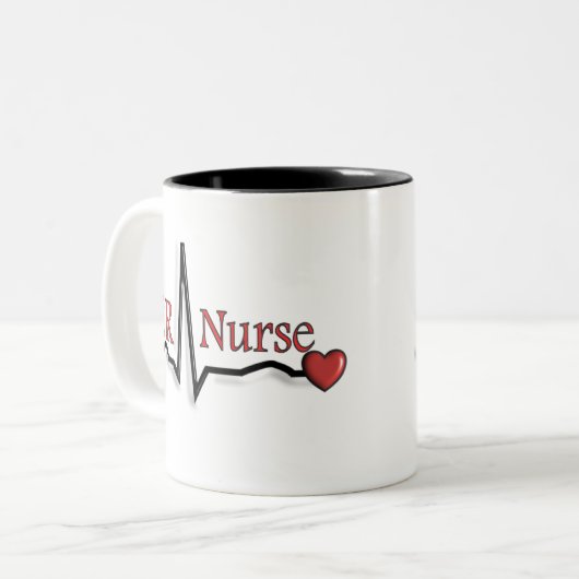 Entwurf ER-Krankenschwester-QRS Zweifarbige Tasse (Vorderseite Links)