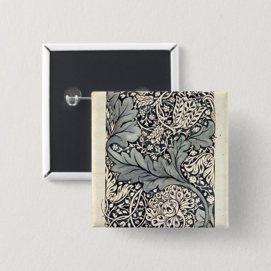 Entwurf für Avon-Chintz, c.1886 Button (Vorne & Hinten)