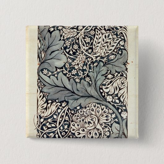 Entwurf für Avon-Chintz, c.1886 Button (Vorderseite)