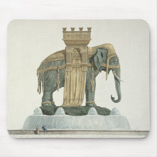 Entwurf für den Elefant-Brunnen Mousepad (Vorne)