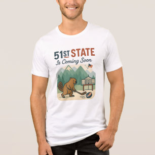 Entwurf für die Flagge des 51. Staates mit Biber-H Tri-Blend Shirt