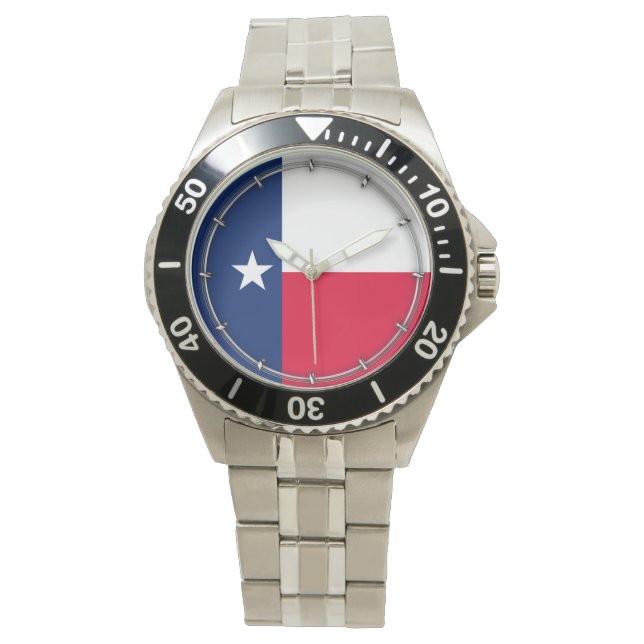 Entwurf für die Flaggen des Staates Texas Armbanduhr (Vorderseite)
