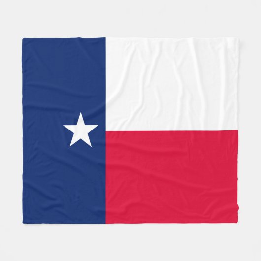Entwurf für die Flaggen des Staates Texas Fleecedecke (Vorderseite (Horizontal))