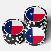 Entwurf für die Flaggen des Staates Texas Pokerchips (Stapel)