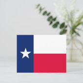 Entwurf für die Flaggen des Staates Texas Postkarte (Stehend Vorderseite)