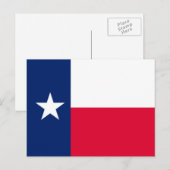 Entwurf für die Flaggen des Staates Texas Postkarte (Vorne/Hinten)