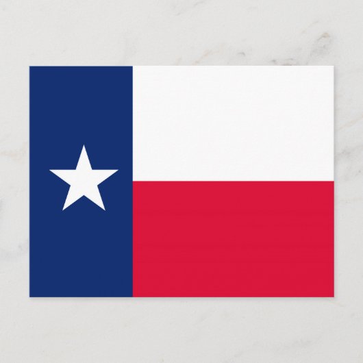 Entwurf für die Flaggen des Staates Texas Postkarte (Vorderseite)