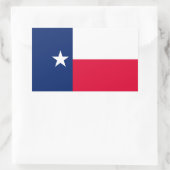 Entwurf für die Flaggen des Staates Texas Rechteckiger Aufkleber (Tasche)