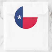 Entwurf für die Flaggen des Staates Texas Runder Aufkleber (Tasche)