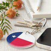 Entwurf für die Flaggen des Staates Texas Schlüsselanhänger (Vorderseite rechts)
