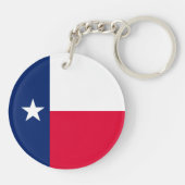 Entwurf für die Flaggen des Staates Texas Schlüsselanhänger (Rückseite)