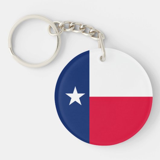 Entwurf für die Flaggen des Staates Texas Schlüsselanhänger (Vorderseite)