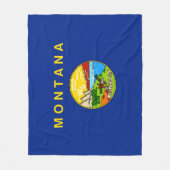 Entwurf für die Staatsflagge von Montana Fleecedecke (Vorderseite)