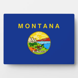Entwurf für die Staatsflagge von Montana Fotoplatte