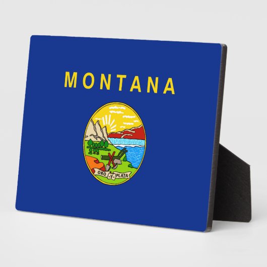 Entwurf für die Staatsflagge von Montana Fotoplatte (Seite)
