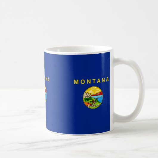 Entwurf für die Staatsflagge von Montana Kaffeetasse (Rechts)