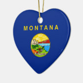Entwurf für die Staatsflagge von Montana Keramik Ornament (Links)